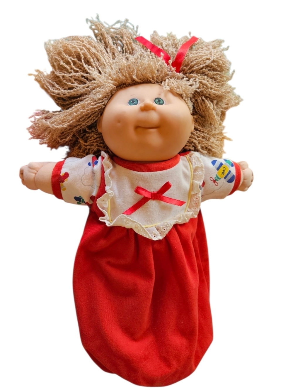 Cabbage Patch Kids Hasbro Preschool VTG 1991 Brown Hair Blue Eyes